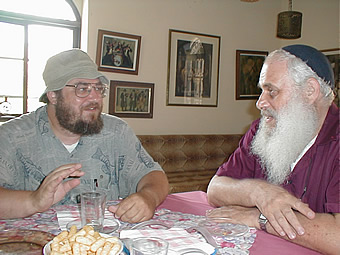 Ari Davidow with Moshe Berlin